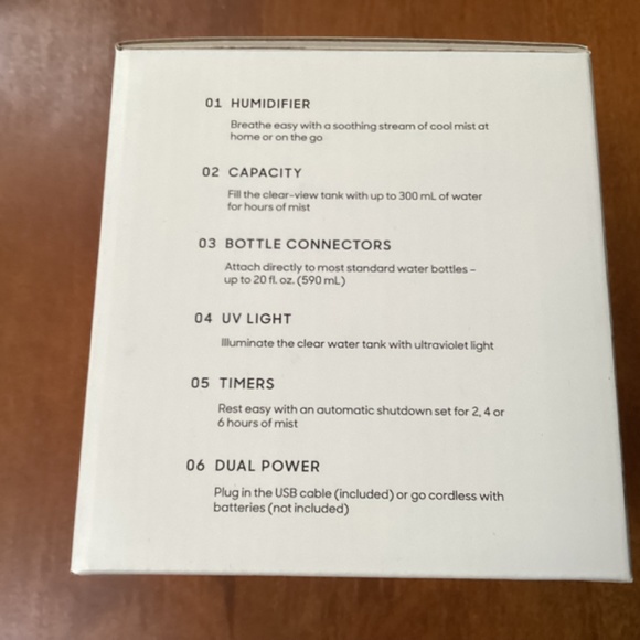 Sharper Image Travel Humidifier New in Box - Picture 3 of 6